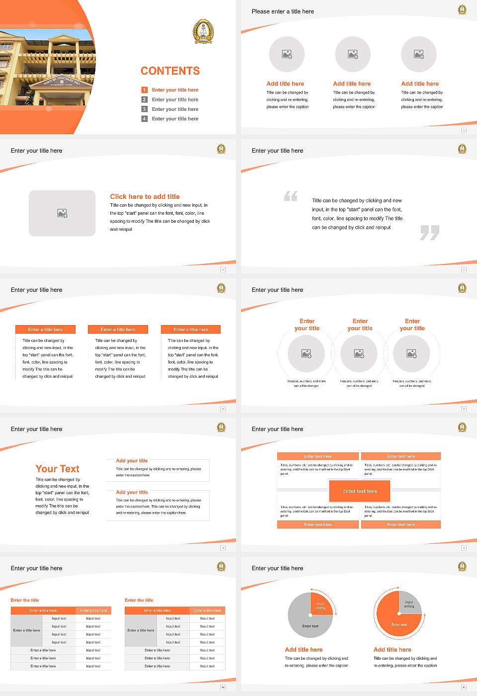 Bodoland University Course/Courseware Creation PPT Template16:9 ratio PPT effect preview image2