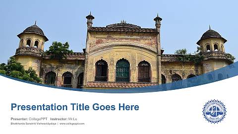 Bhatkhande Sanskriti Vishwavidyalaya Course/Courseware Creation PPT Template