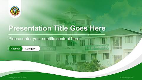 Birsa Agricultural University Lecture Sharing and Networking Event PPT Template