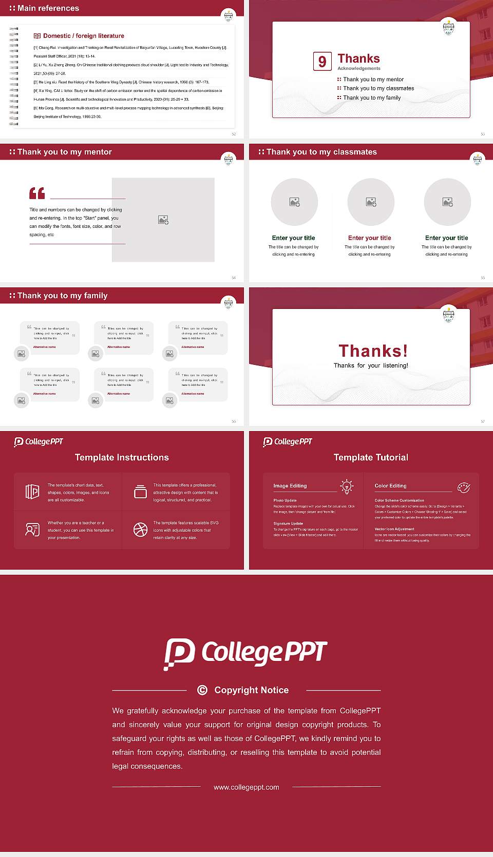 Central University of Tamil Nadu Graduation Thesis Defense PPT Template16:9 ratio PPT effect preview image7