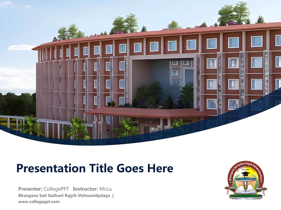 Birangana Sati Sadhani Rajyik Vishwavidyalaya Course/Courseware Creation PPT Template4:3 ratio PPT effect preview image5