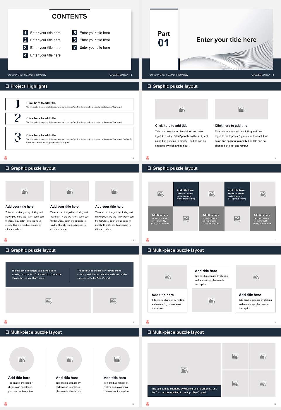 Cochin University of Science & Technology General Purpose PPT Template16:9 ratio PPT effect preview image2
