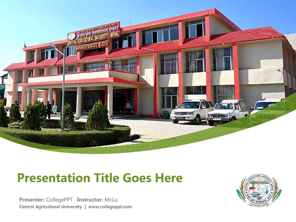 Central Agricultural University Course/Courseware Creation PPT Template4:3 ratio PPT effect preview image5