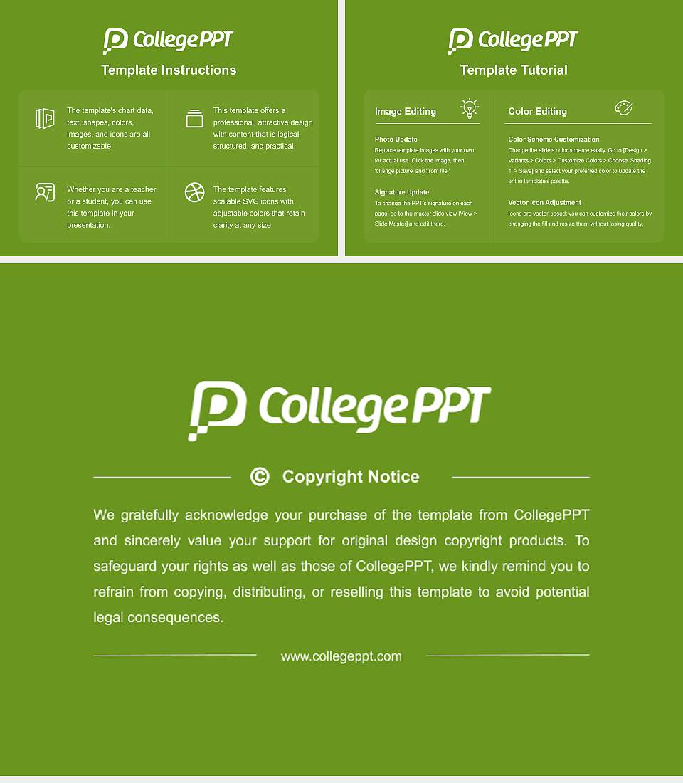 Central Agricultural University Course/Courseware Creation PPT Template4:3 ratio PPT effect preview image5