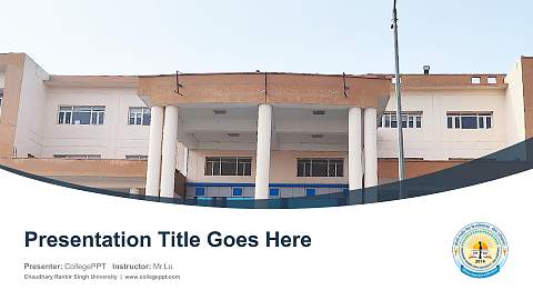 Chaudhary Ranbir Singh University Course/Courseware Creation PPT Template