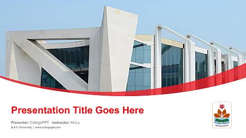 D.A.V. University Course/Courseware Creation PPT Template