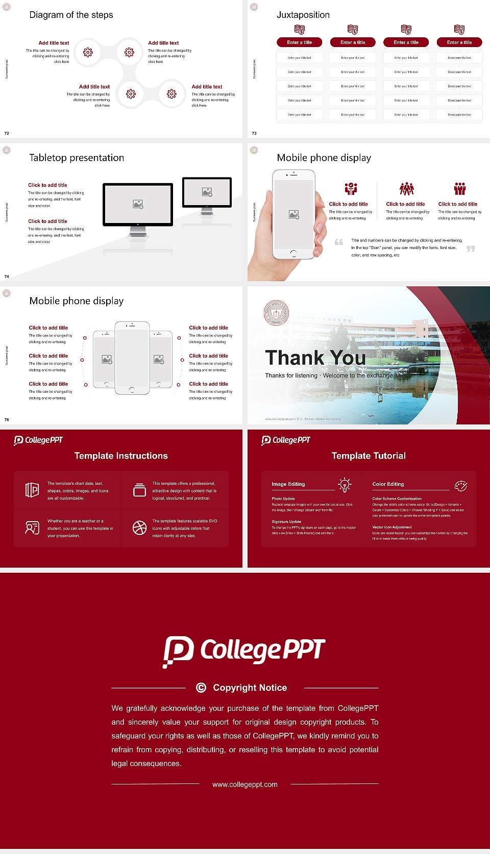 C.V. Raman Global University Competition/Entrepreneurship Contest PPT Template16:9 ratio PPT effect preview image9