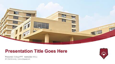 D.Y. Patil University Course/Courseware Creation PPT Template