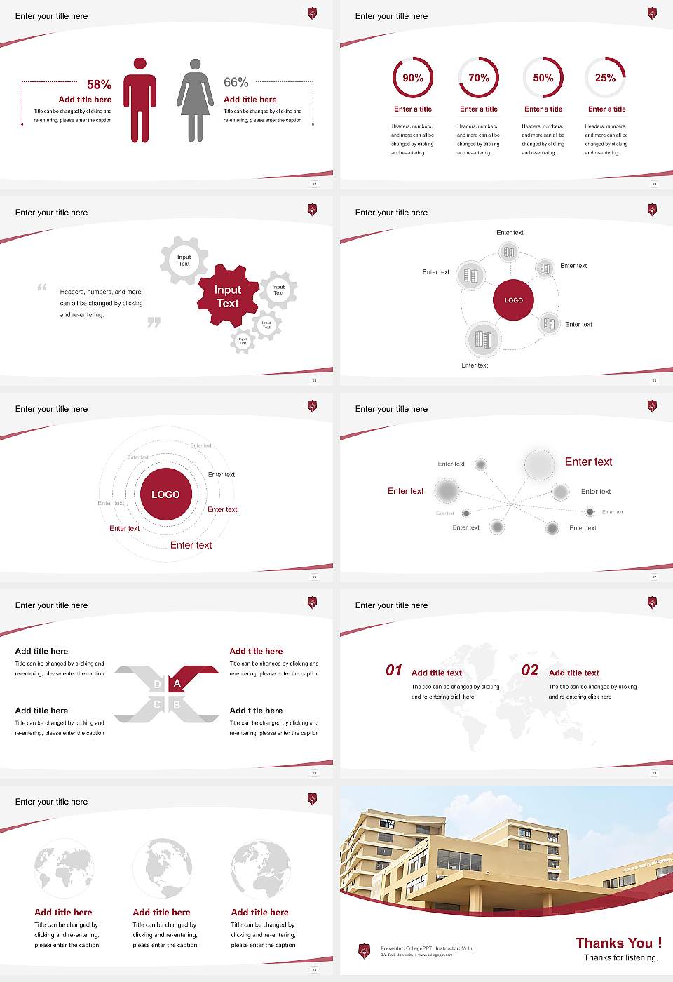 D.Y. Patil University Course/Courseware Creation PPT Template16:9 ratio PPT effect preview image4