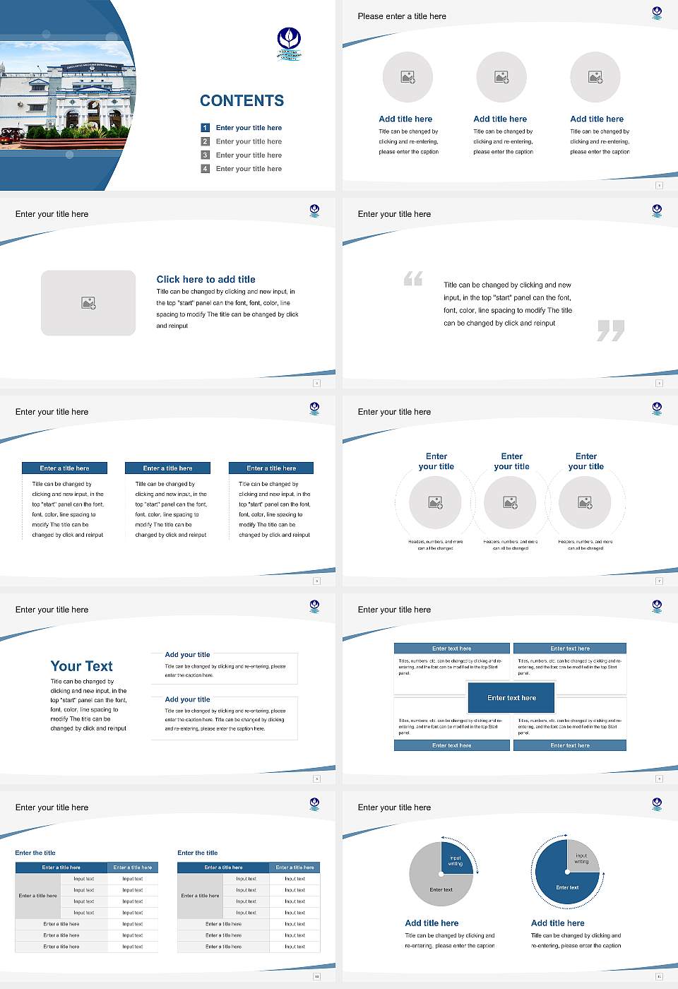 Cooch Behar Panchanan Barma University Course/Courseware Creation PPT Template16:9 ratio PPT effect preview image2