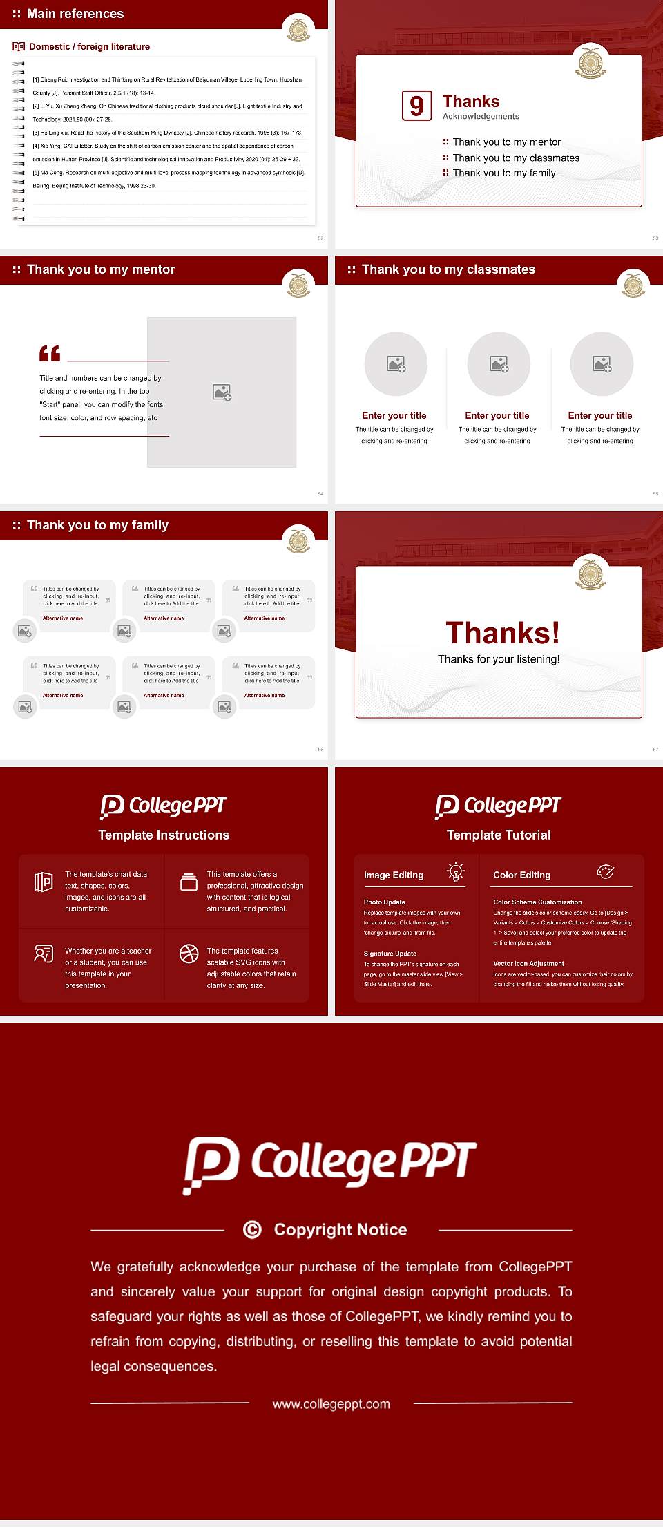 D.Y. Patil Educational Society Graduation Thesis Defense PPT Template4:3 ratio PPT effect preview image7