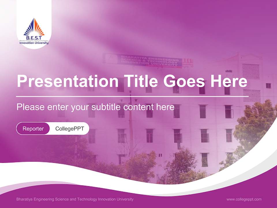 Bharatiya Engineering Science and Technology Innovation University Lecture Sharing and Networking Event PPT Template4:3 ratio PPT effect preview image4