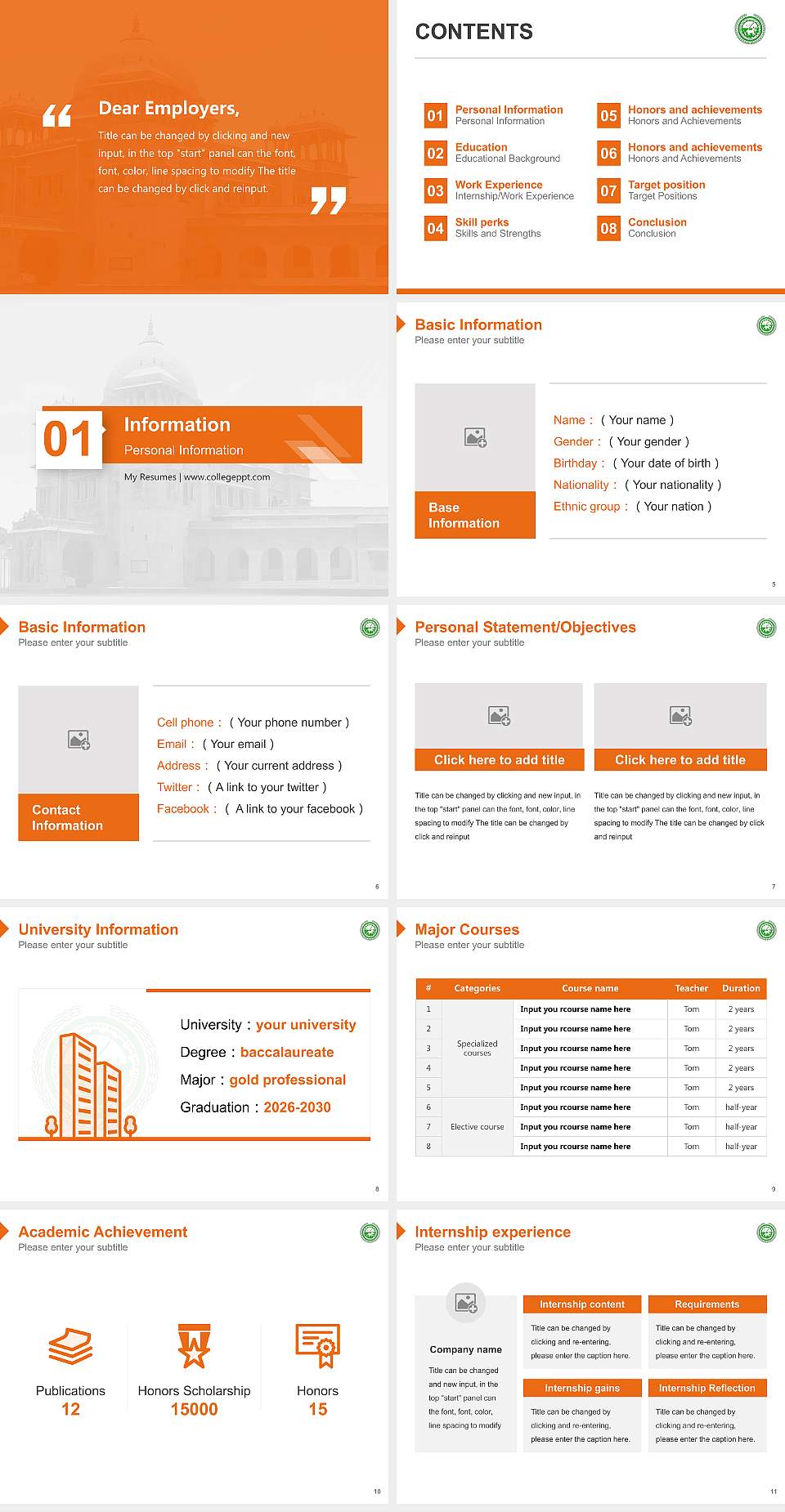 Chandra Shekhar Azad University of Agriculture & Technology Resume PPT Template4:3 ratio PPT effect preview image2