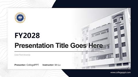 Career Point University Academic Presentation/Research Findings Report PPT Template