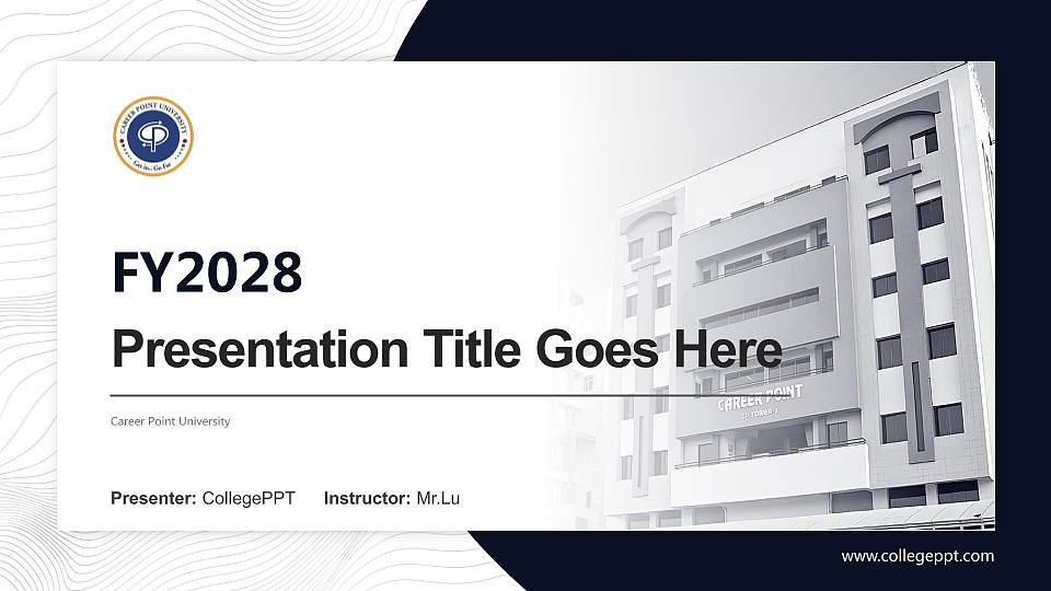 Career Point University Academic Presentation/Research Findings Report PPT Template16:9 ratio PPT effect preview image