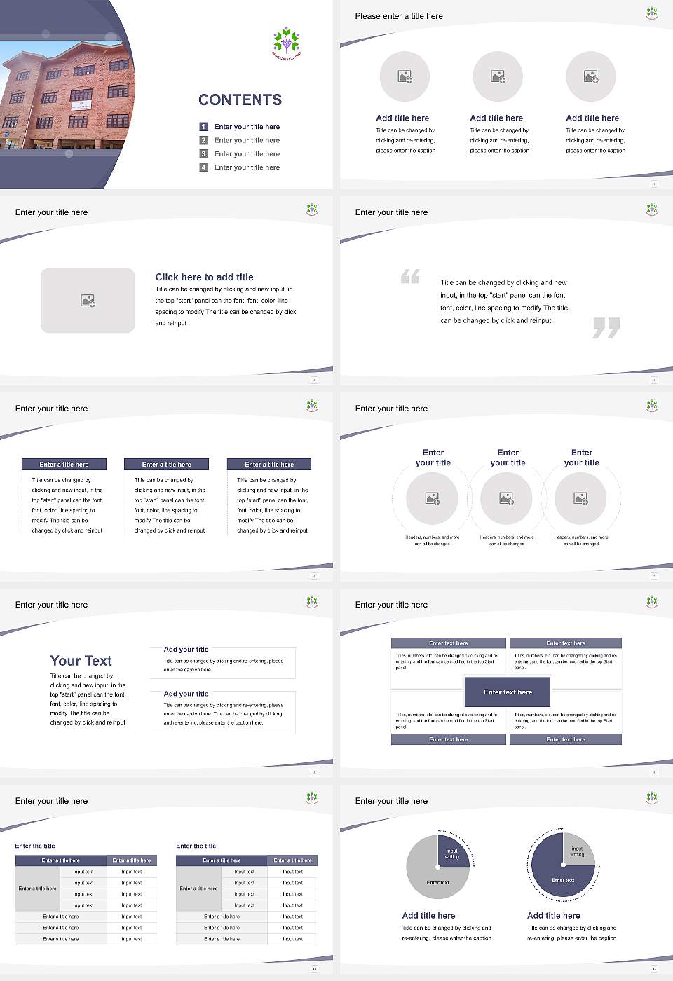 Cluster University of Srinagar Course/Courseware Creation PPT Template16:9 ratio PPT effect preview image2