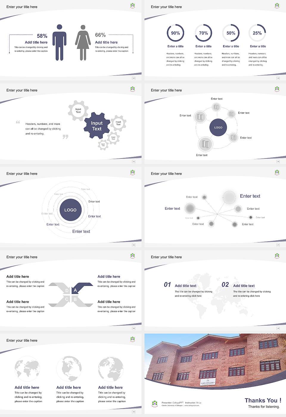 Cluster University of Srinagar Course/Courseware Creation PPT Template16:9 ratio PPT effect preview image4
