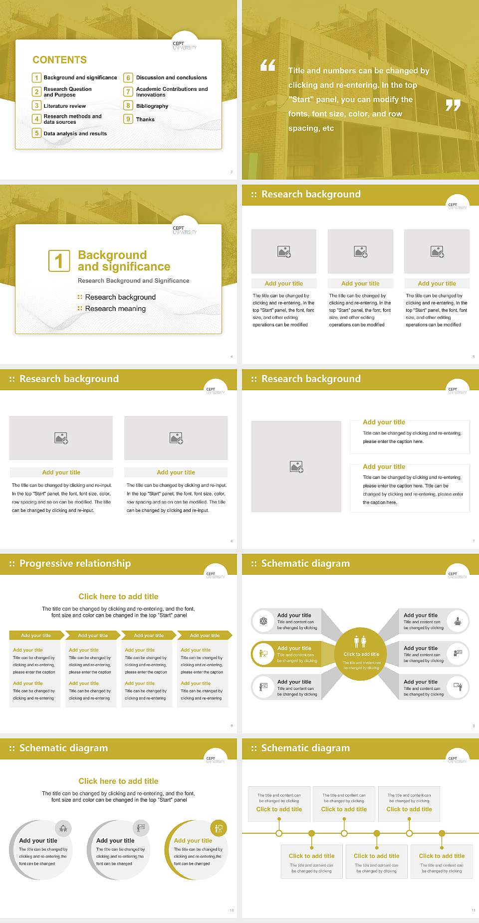 Centre for Environmental Planning and Technology University Graduation Thesis Defense PPT Template4:3 ratio PPT effect preview image2