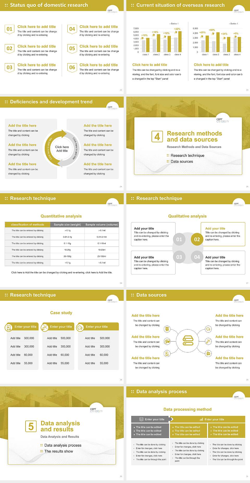 Centre for Environmental Planning and Technology University Graduation Thesis Defense PPT Template4:3 ratio PPT effect preview image4