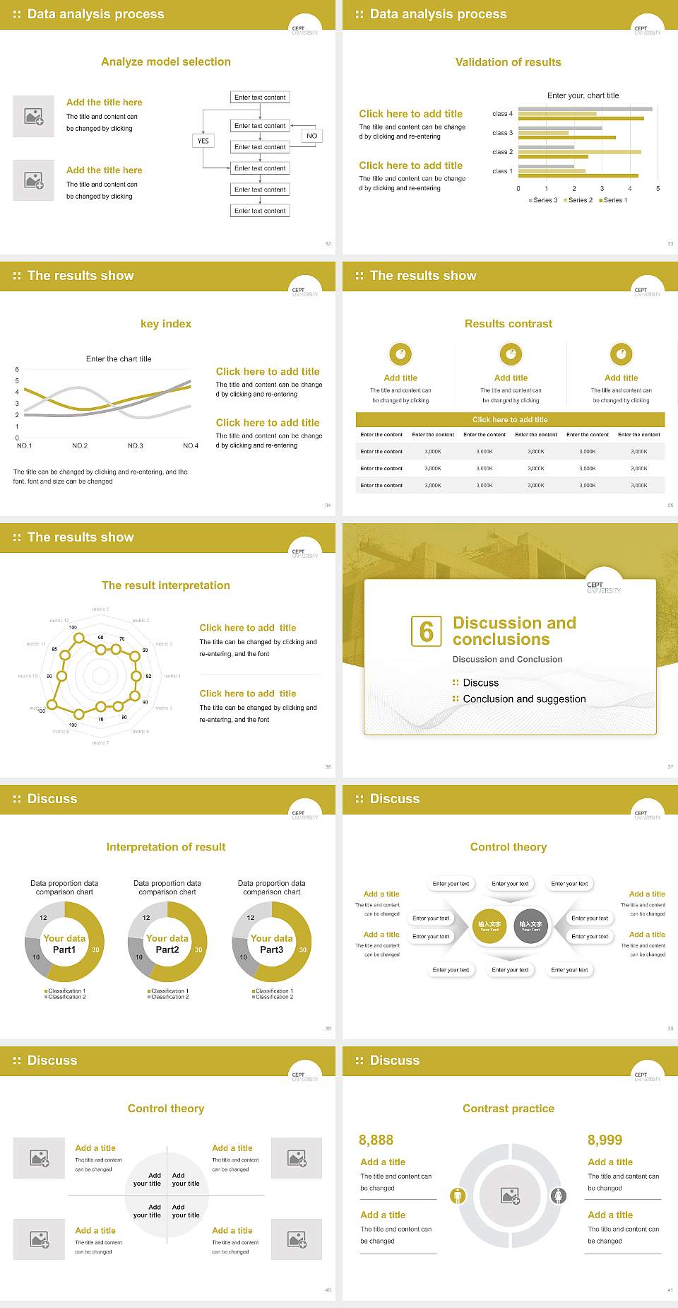 Centre for Environmental Planning and Technology University Graduation Thesis Defense PPT Template4:3 ratio PPT effect preview image5