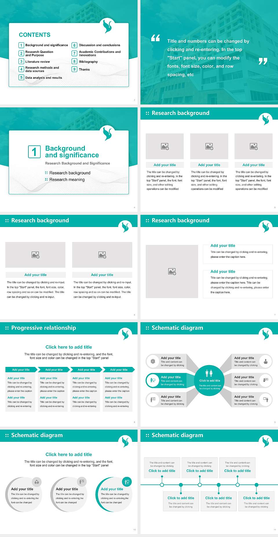 CMR University Graduation Thesis Defense PPT Template4:3 ratio PPT effect preview image2
