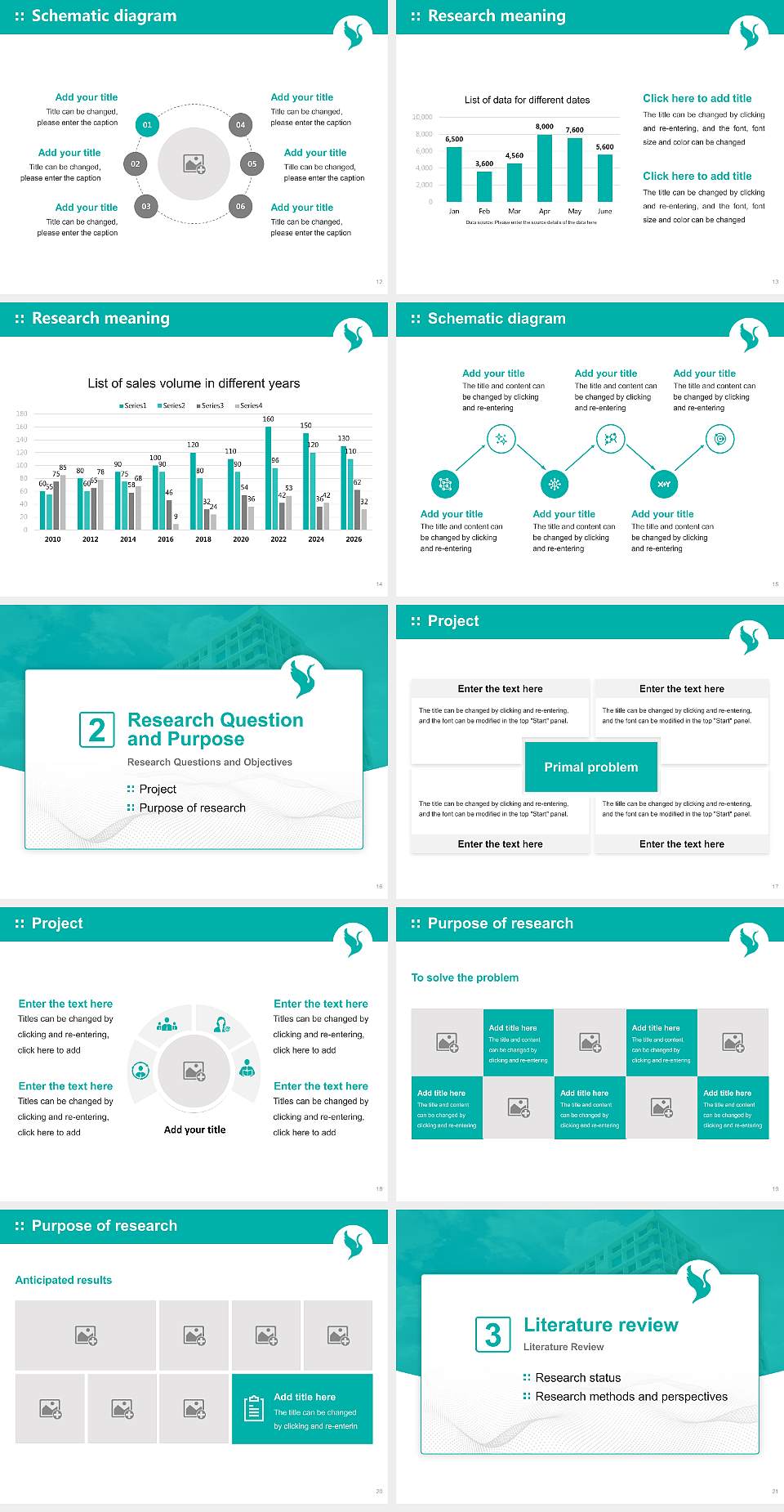 CMR University Graduation Thesis Defense PPT Template4:3 ratio PPT effect preview image3