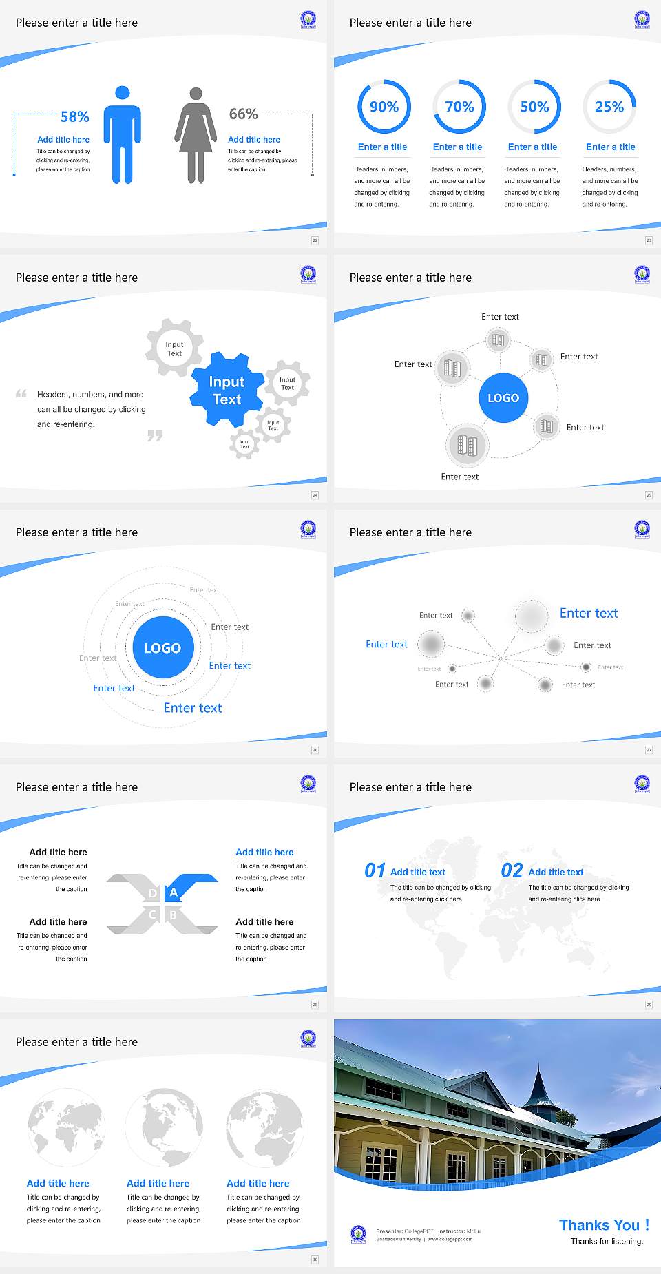 Bhattadev University Course/Courseware Creation PPT Template4:3 ratio PPT effect preview image4