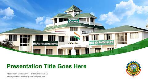Birsa Agricultural University Course/Courseware Creation PPT Template