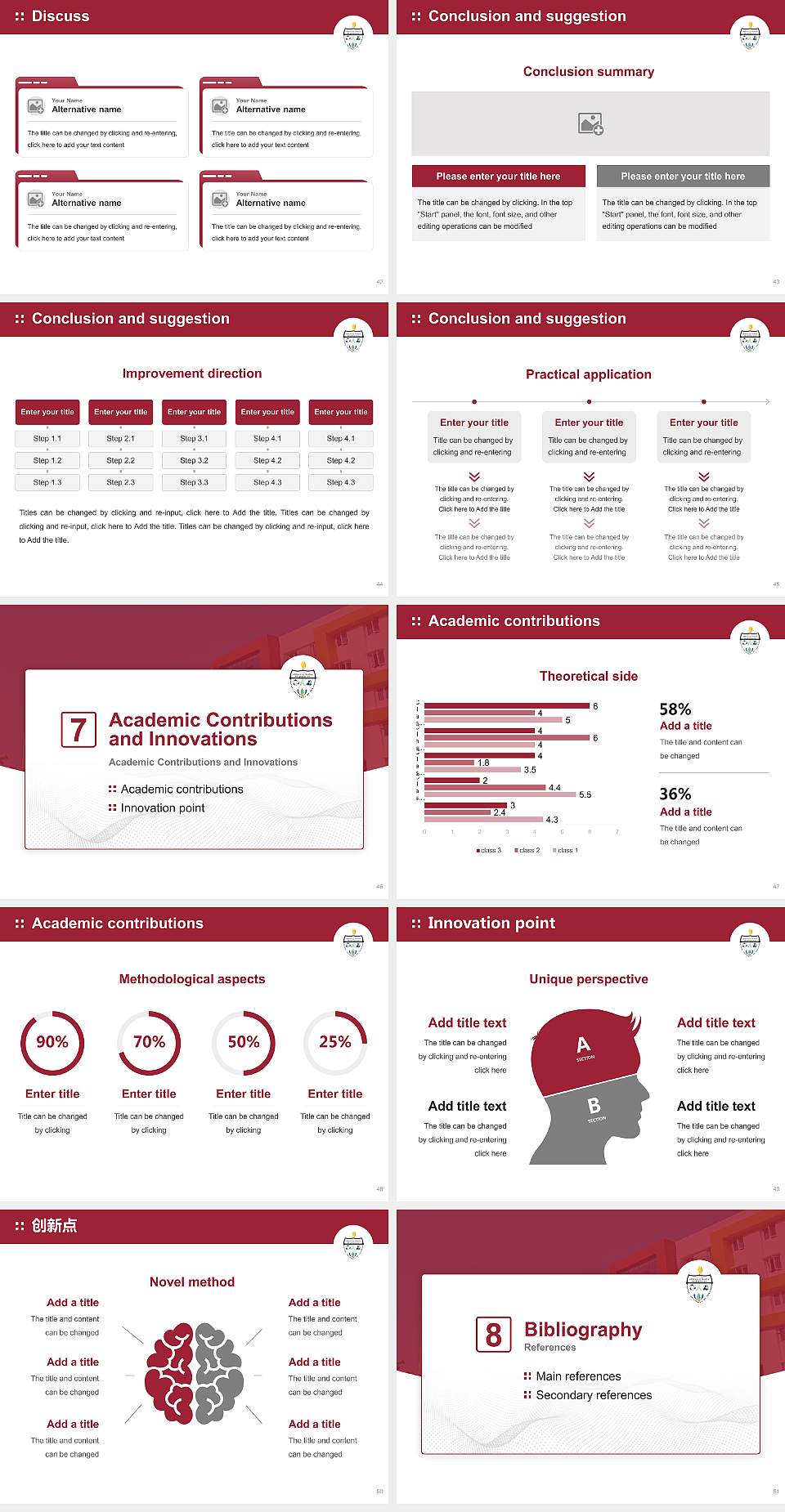 Central University of Tamil Nadu Graduation Thesis Defense PPT Template4:3 ratio PPT effect preview image6