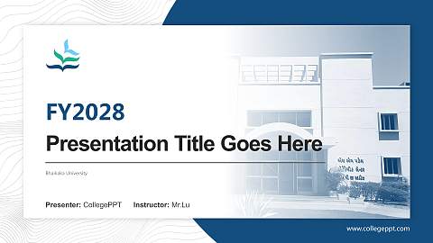 Bhaikaka University Academic Presentation/Research Findings Report PPT Template