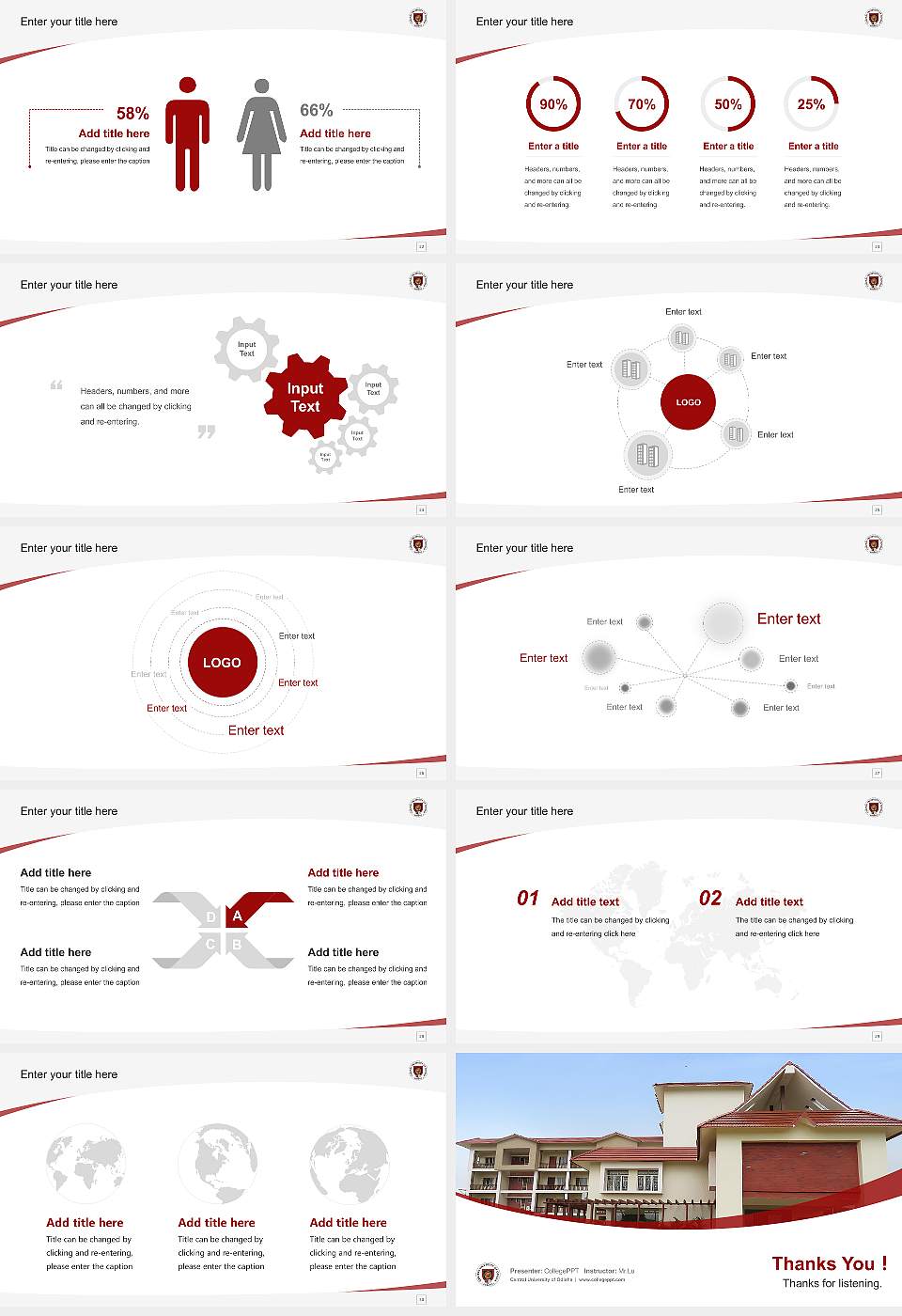Central University of Odisha Course/Courseware Creation PPT Template16:9 ratio PPT effect preview image4