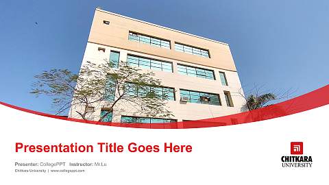 Chitkara University Course/Courseware Creation PPT Template