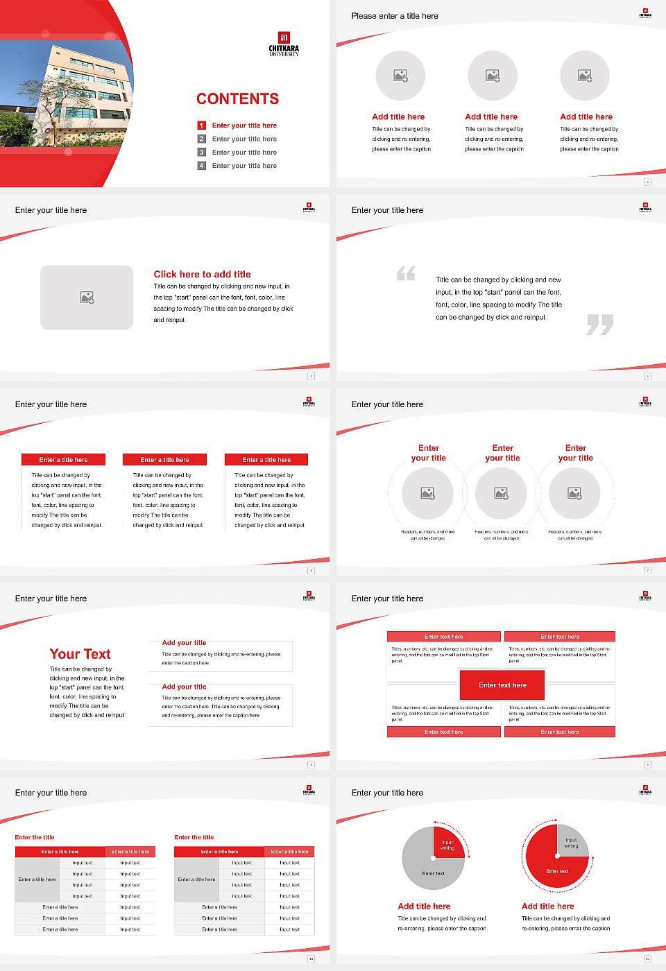Chitkara University Course/Courseware Creation PPT Template16:9 ratio PPT effect preview image2