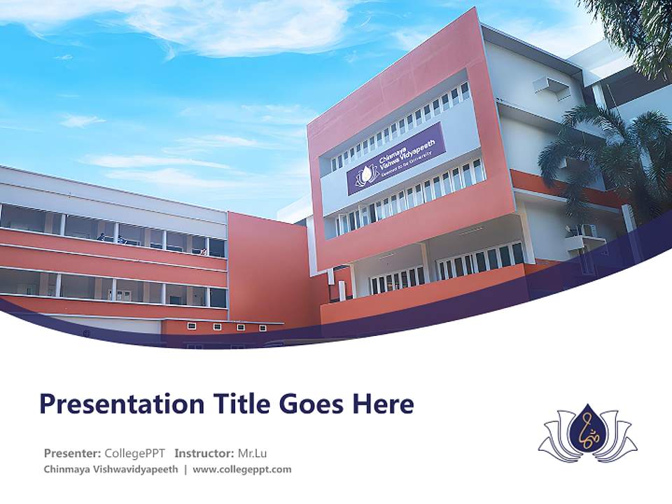 Chinmaya Vishwavidyapeeth Course/Courseware Creation PPT Template4:3 ratio PPT effect preview image5