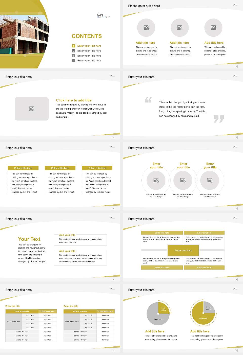 Centre for Environmental Planning and Technology University Course/Courseware Creation PPT Template16:9 ratio PPT effect preview image2
