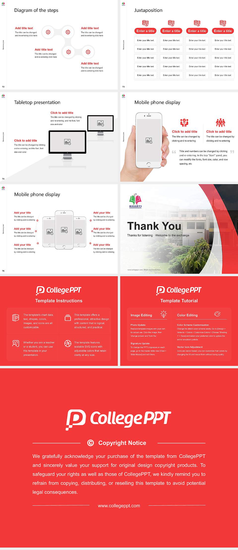 Bharti Vishwavidyalaya Competition/Entrepreneurship Contest PPT Template4:3 ratio PPT effect preview image9