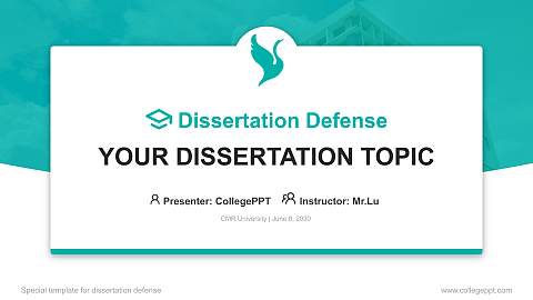 CMR University Graduation Thesis Defense PPT Template