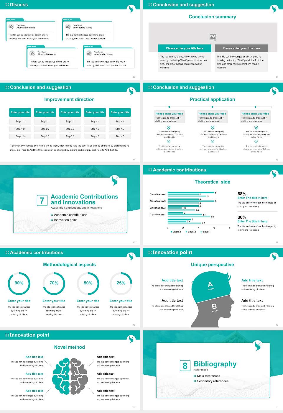 CMR University Graduation Thesis Defense PPT Template16:9 ratio PPT effect preview image6