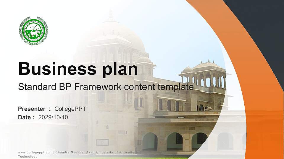 Chandra Shekhar Azad University of Agriculture & Technology Competition/Entrepreneurship Contest PPT Template16:9 ratio PPT effect preview image