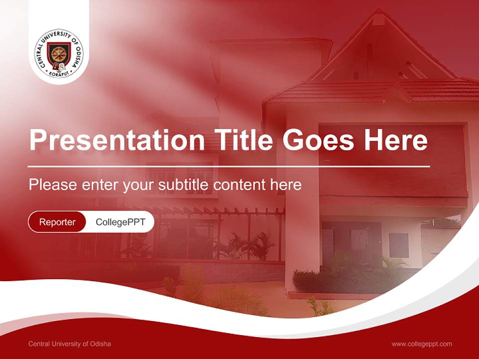 Central University of Odisha Lecture Sharing and Networking Event PPT Template4:3 ratio PPT effect preview image4