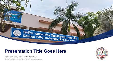 Central Tribal University of Andhra Pradesh Course/Courseware Creation PPT Template