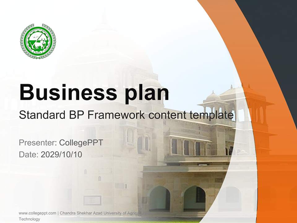 Chandra Shekhar Azad University of Agriculture & Technology Competition/Entrepreneurship Contest PPT Template4:3 ratio PPT effect preview image9