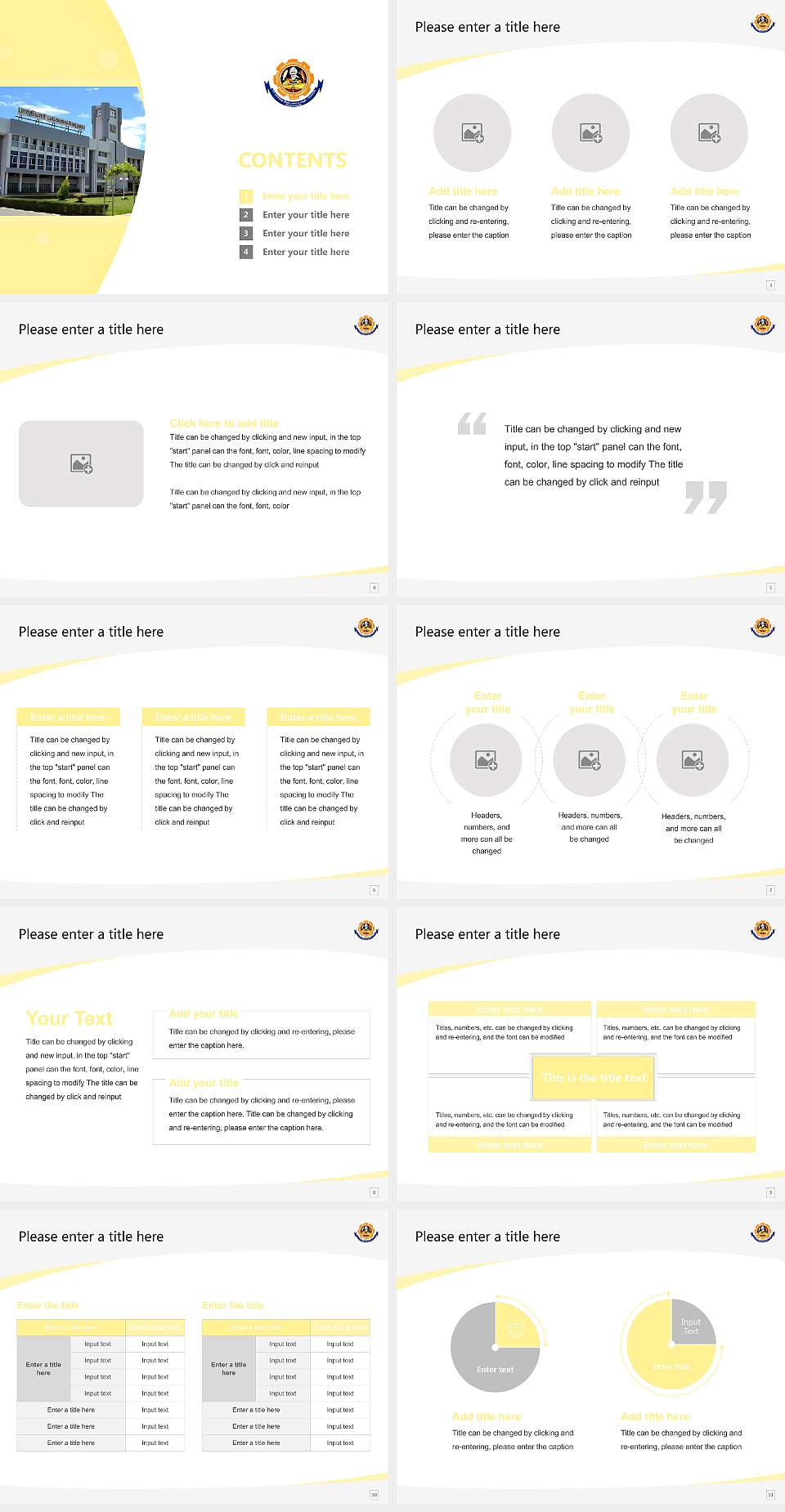 Bharathiar University Course/Courseware Creation PPT Template4:3 ratio PPT effect preview image2