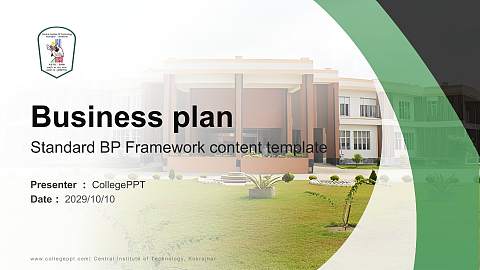 Central Institute of Technology, Kokrajhar Competition/Entrepreneurship Contest PPT Template