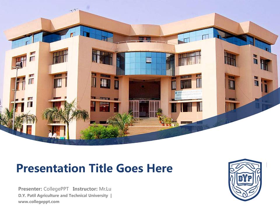 D.Y. Patil Agriculture and Technical University Course/Courseware Creation PPT Template4:3 ratio PPT effect preview image5