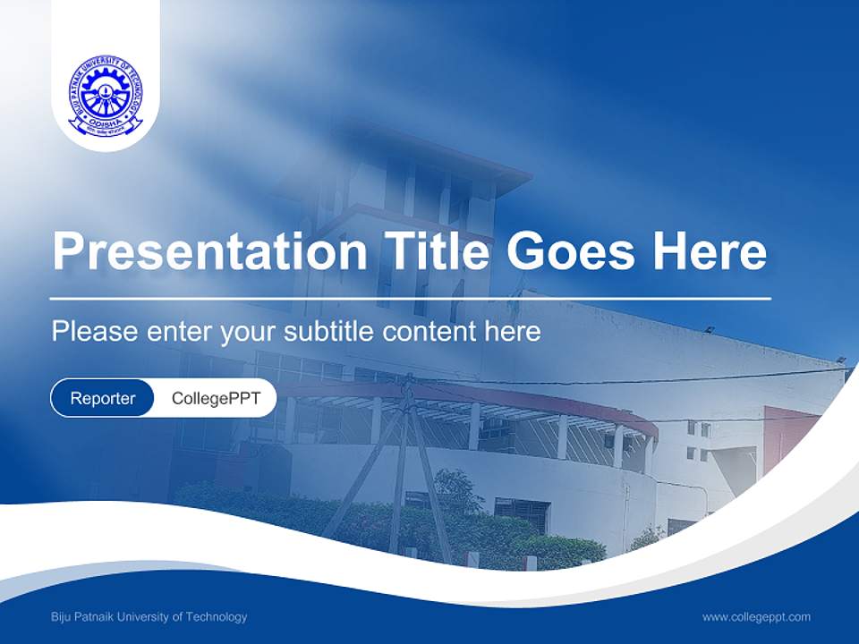 Biju Patnaik University of Technology Lecture Sharing and Networking Event PPT Template4:3 ratio PPT effect preview image4