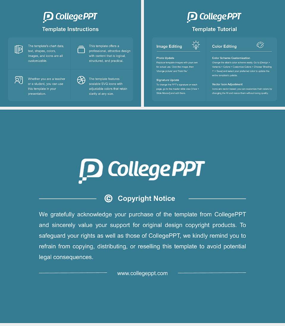 Cotton University Course/Courseware Creation PPT Template4:3 ratio PPT effect preview image5