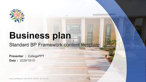 Birla Global University Competition/Entrepreneurship Contest PPT Template