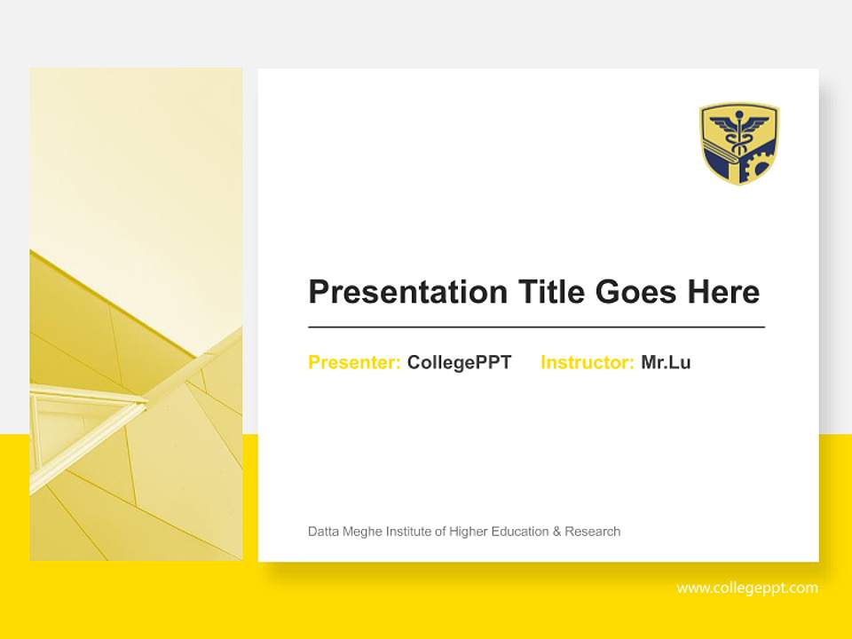 Datta Meghe Institute of Higher Education & Research General Purpose PPT Template4:3 ratio PPT effect preview image6