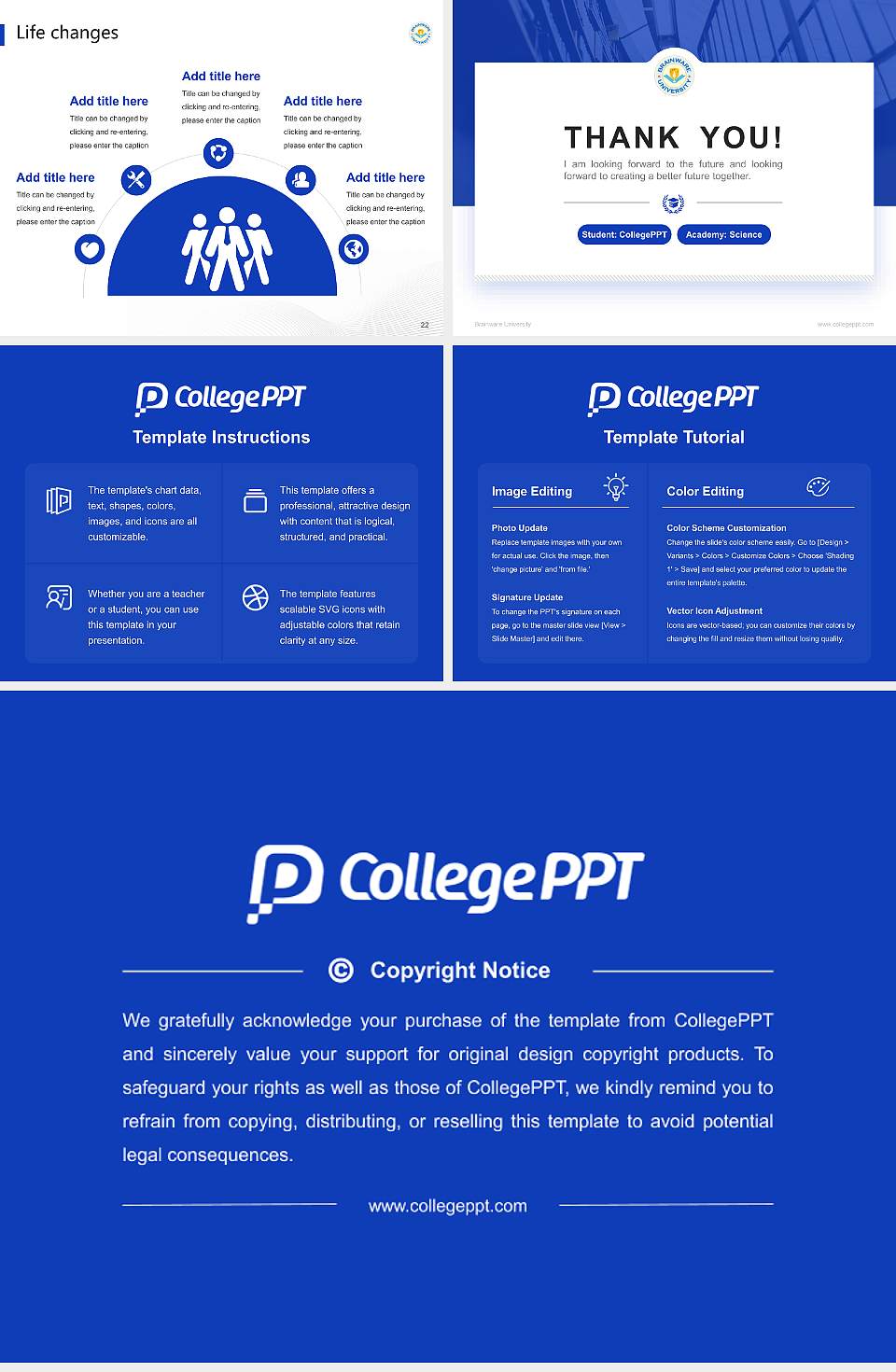 Brainware University National Scholarship Defense PPT Template4:3 ratio PPT effect preview image4